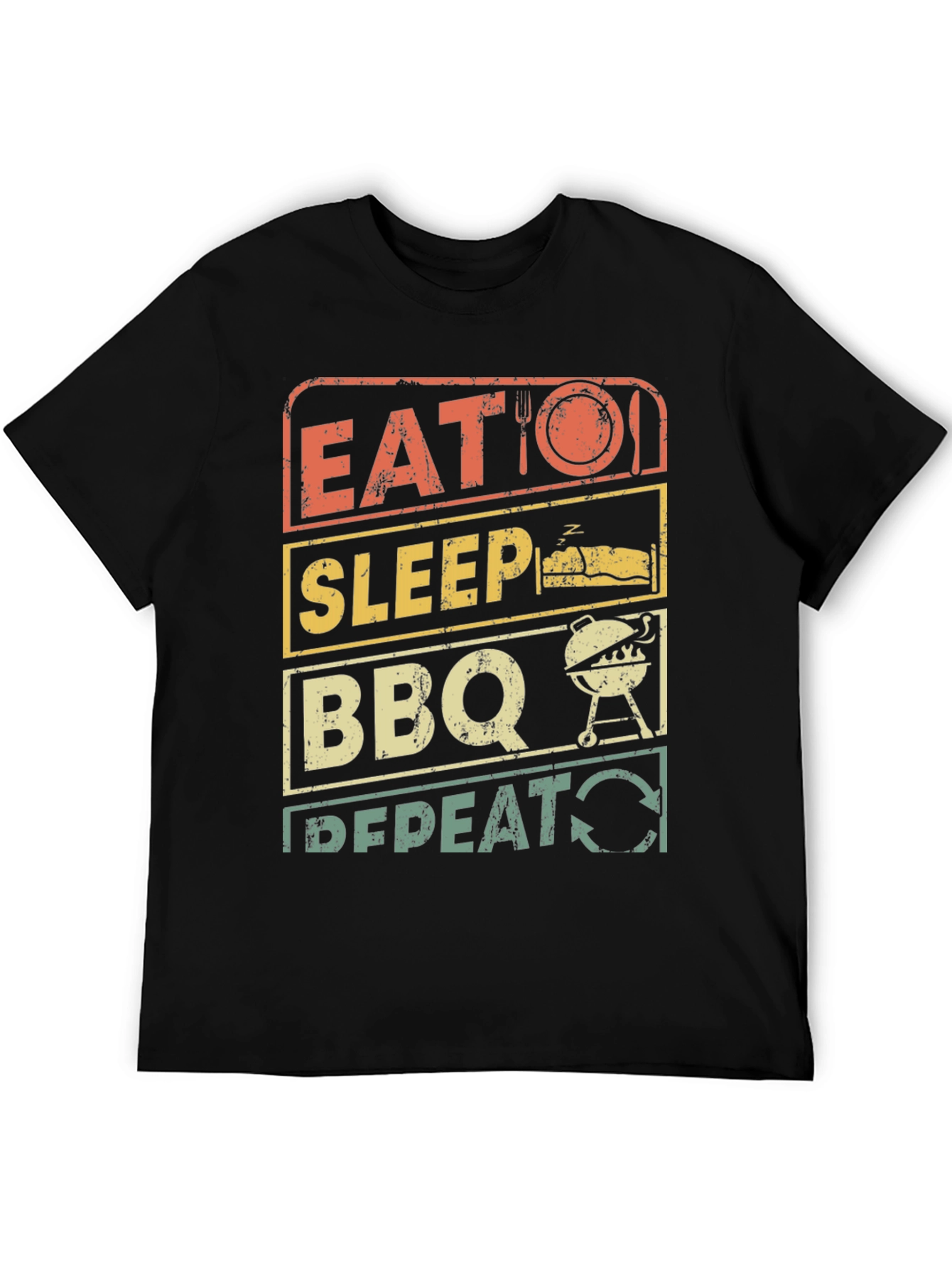 Eat Sleep BBQ Repeat T-Shirt - Grill Master Tee
