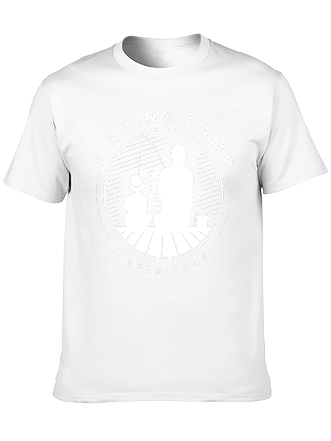 Fishing Camp Experience T-Shirt - Black Cotton Tee