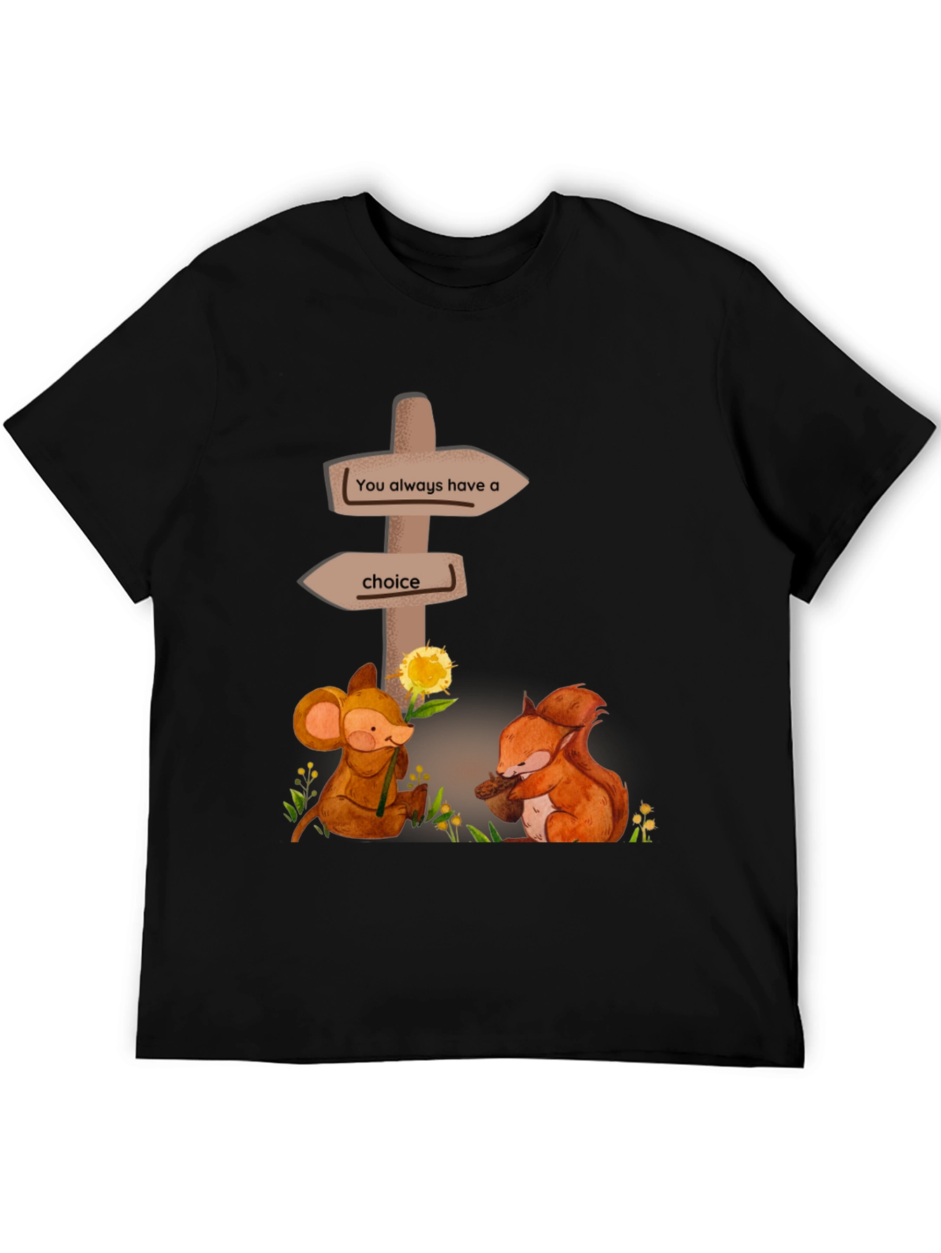 Choice T-Shirt: Mouse & Squirrel Graphic Tee