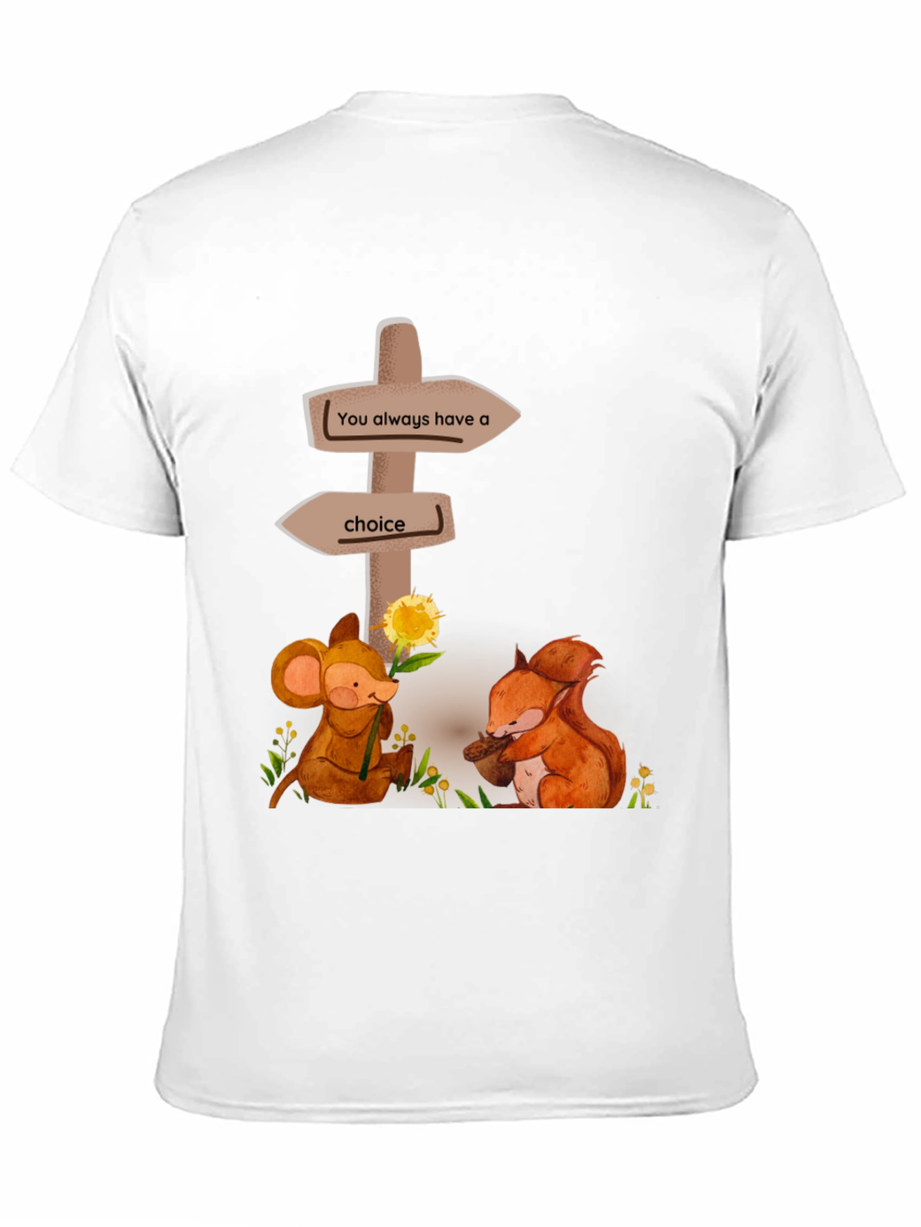 Choice T-Shirt: Mouse & Squirrel Graphic Tee