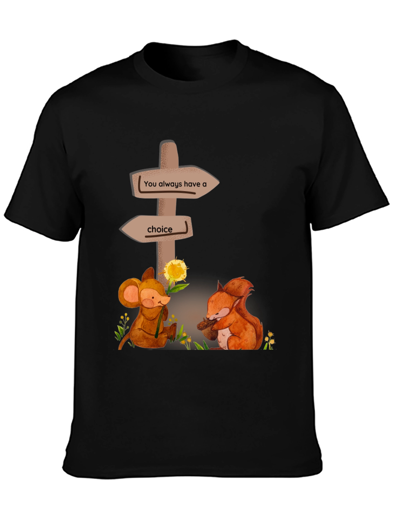 Choice T-Shirt: Mouse & Squirrel Graphic Tee