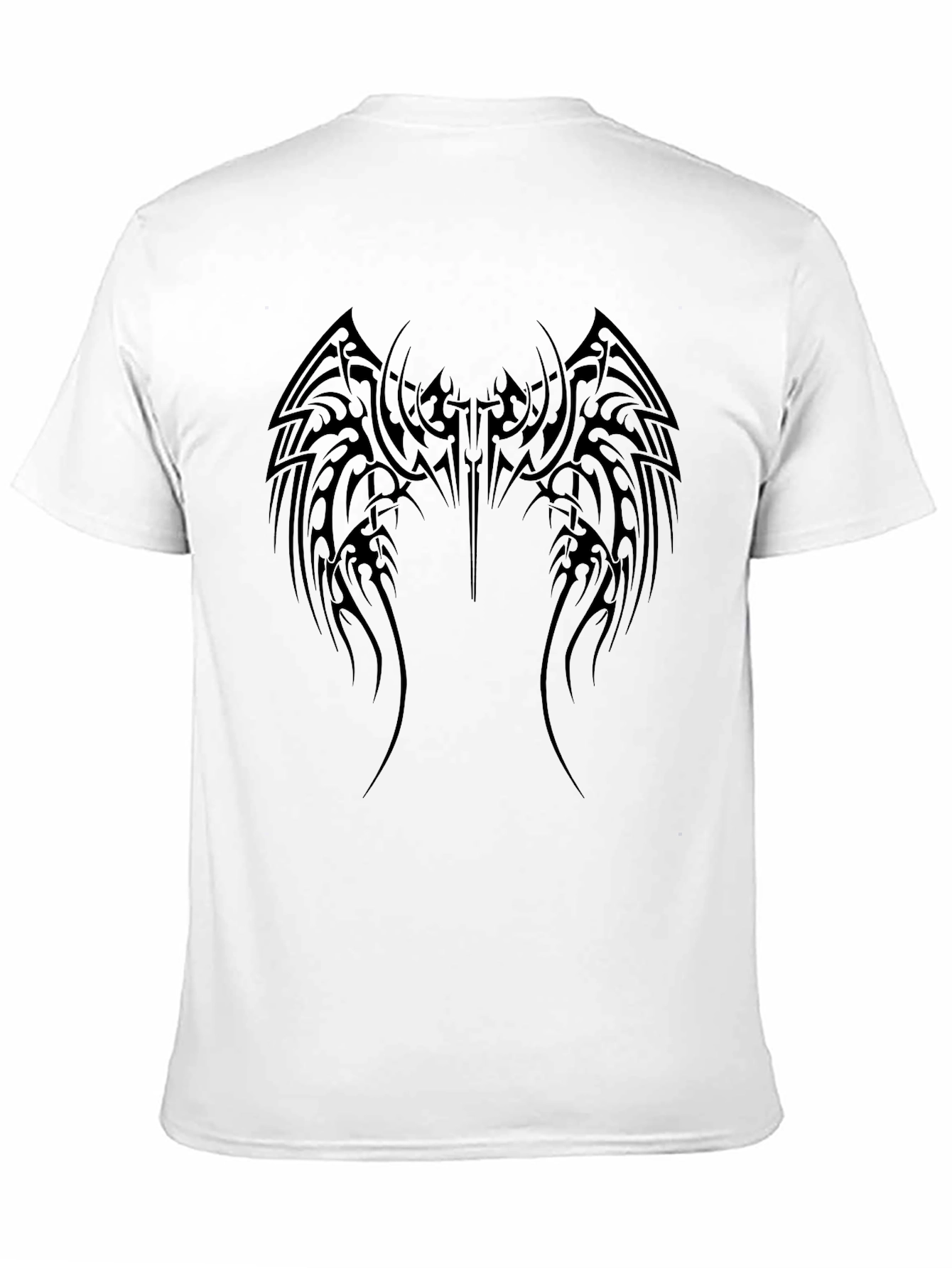 Tribal Wing Design Black T-Shirt