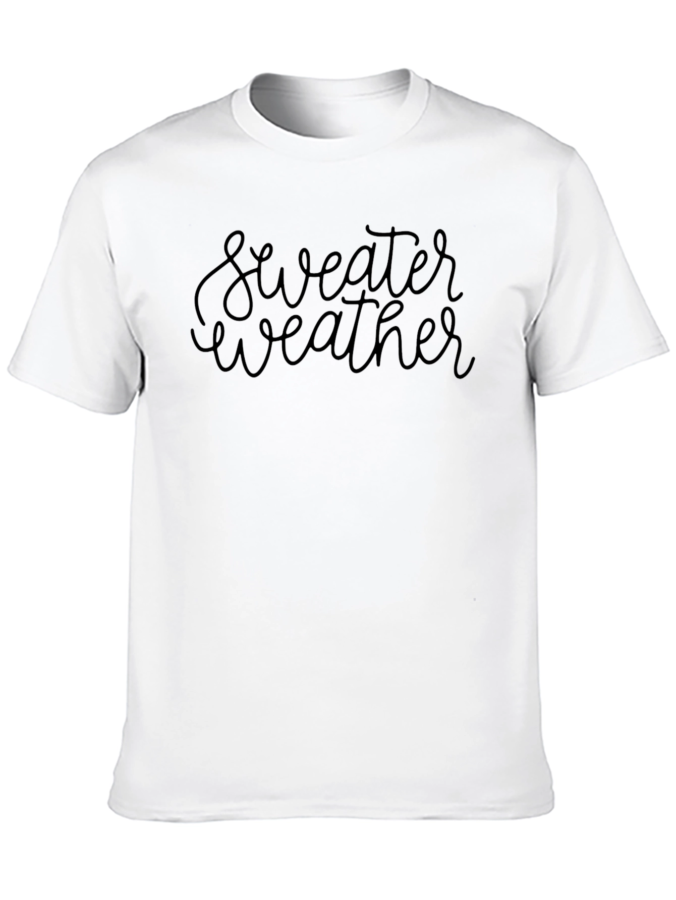 Sweater Weather Black Graphic Tee