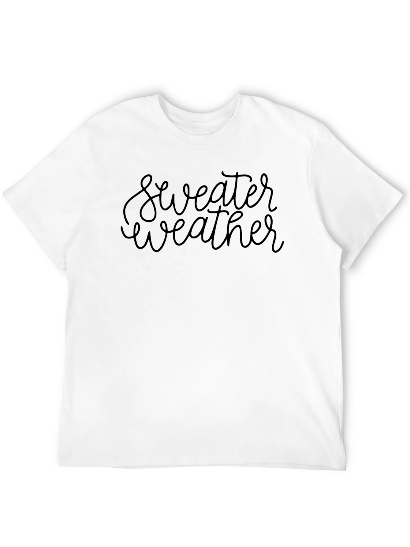 Sweater Weather Black Graphic Tee