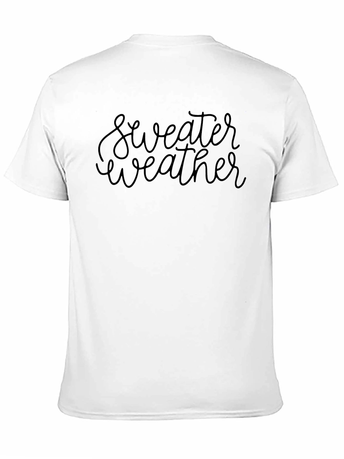 Sweater Weather Black Graphic Tee