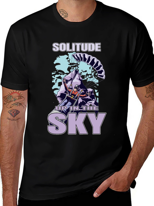 Solitude in the Sky Black T-Shirt