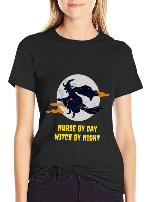 Nurse by Day Witch by Night T-Shirt