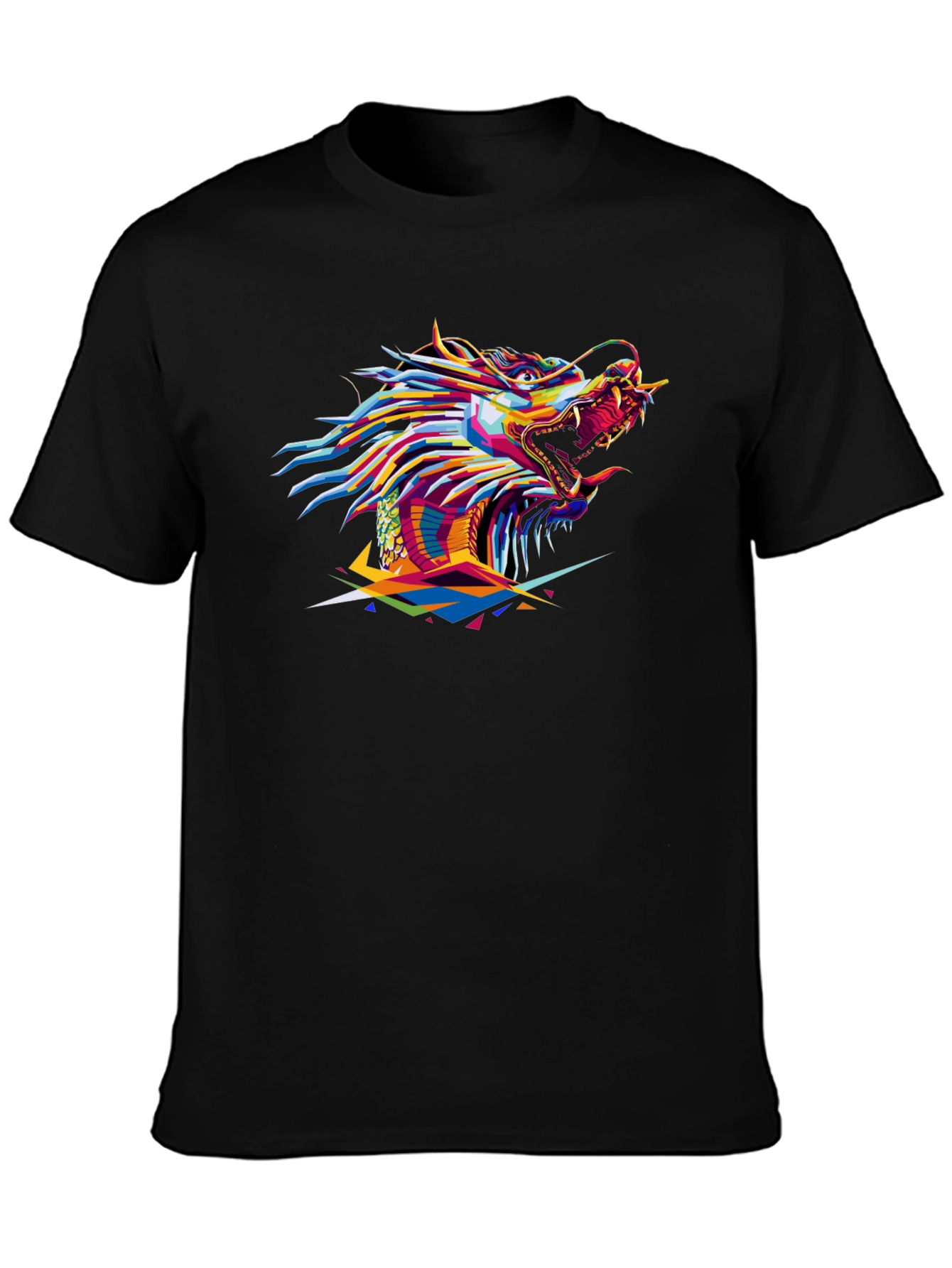 Bold Dragon Graphic Black T-Shirt