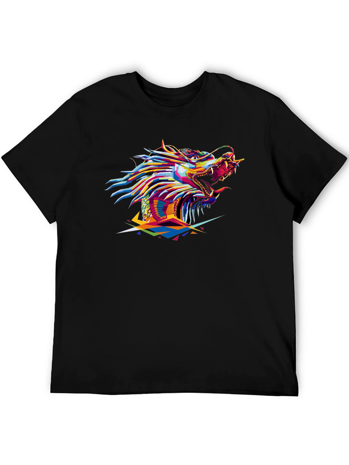 Bold Dragon Graphic Black T-Shirt