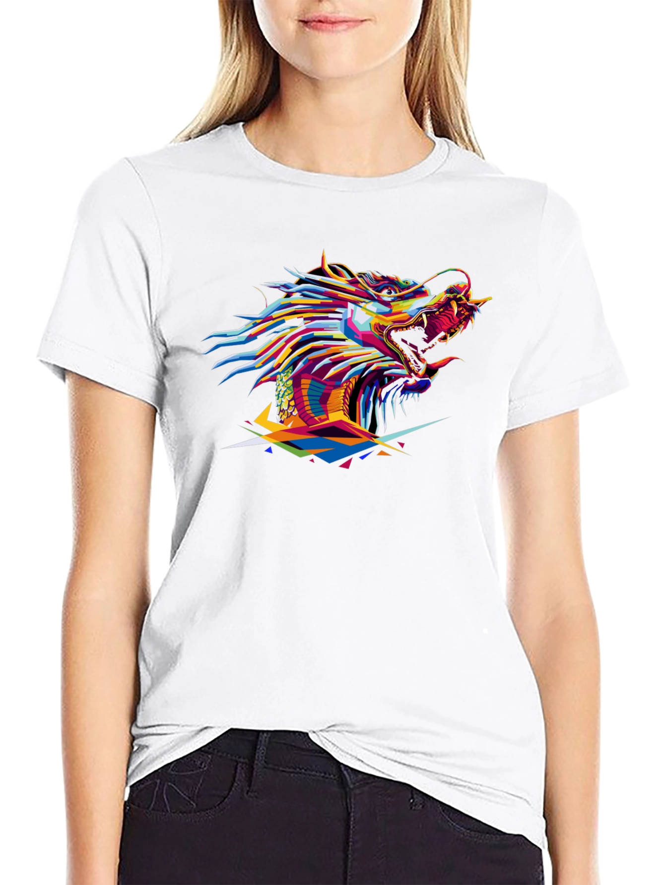 Bold Dragon Graphic Black T-Shirt