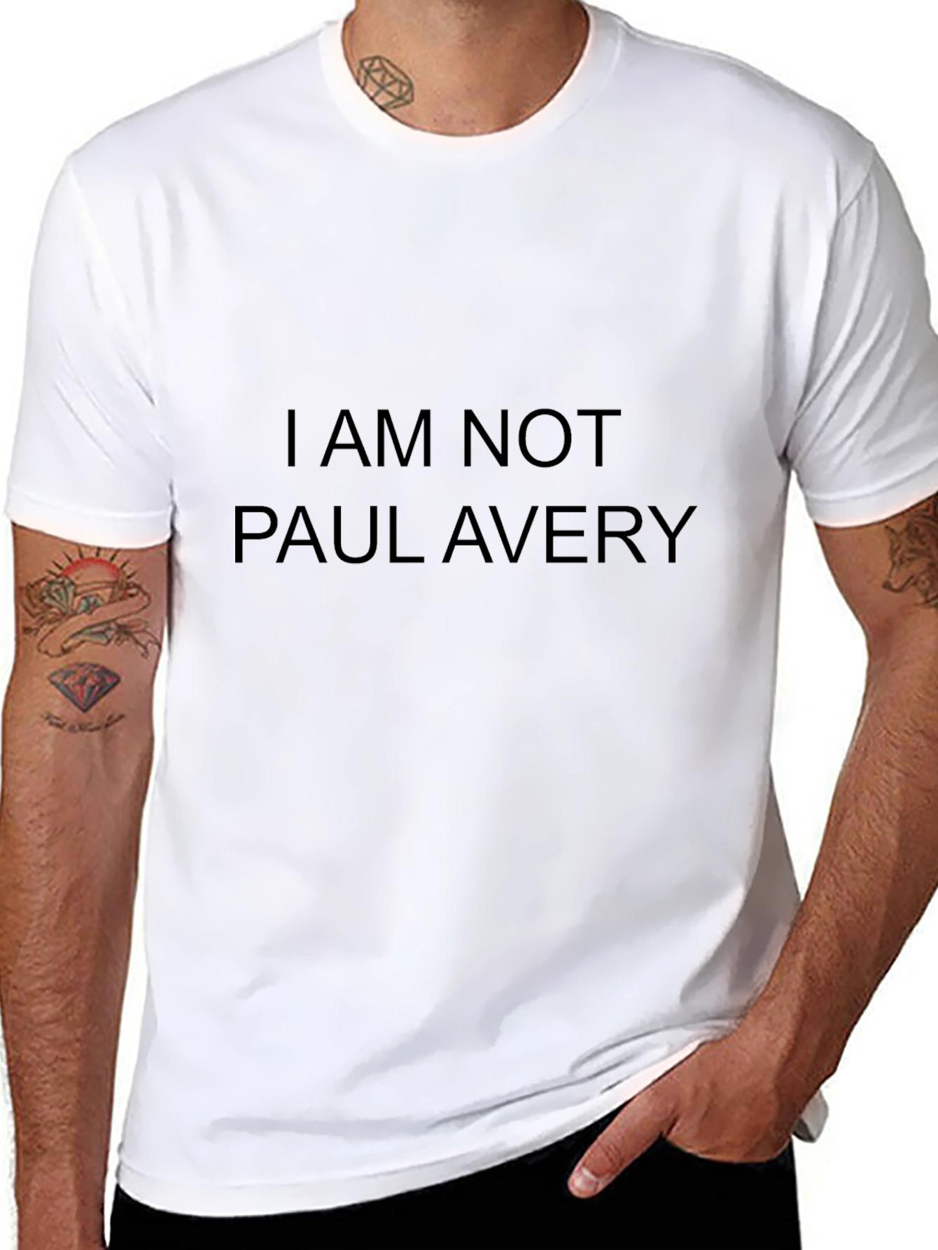 I AM NOT Paul Avery Black T-Shirt