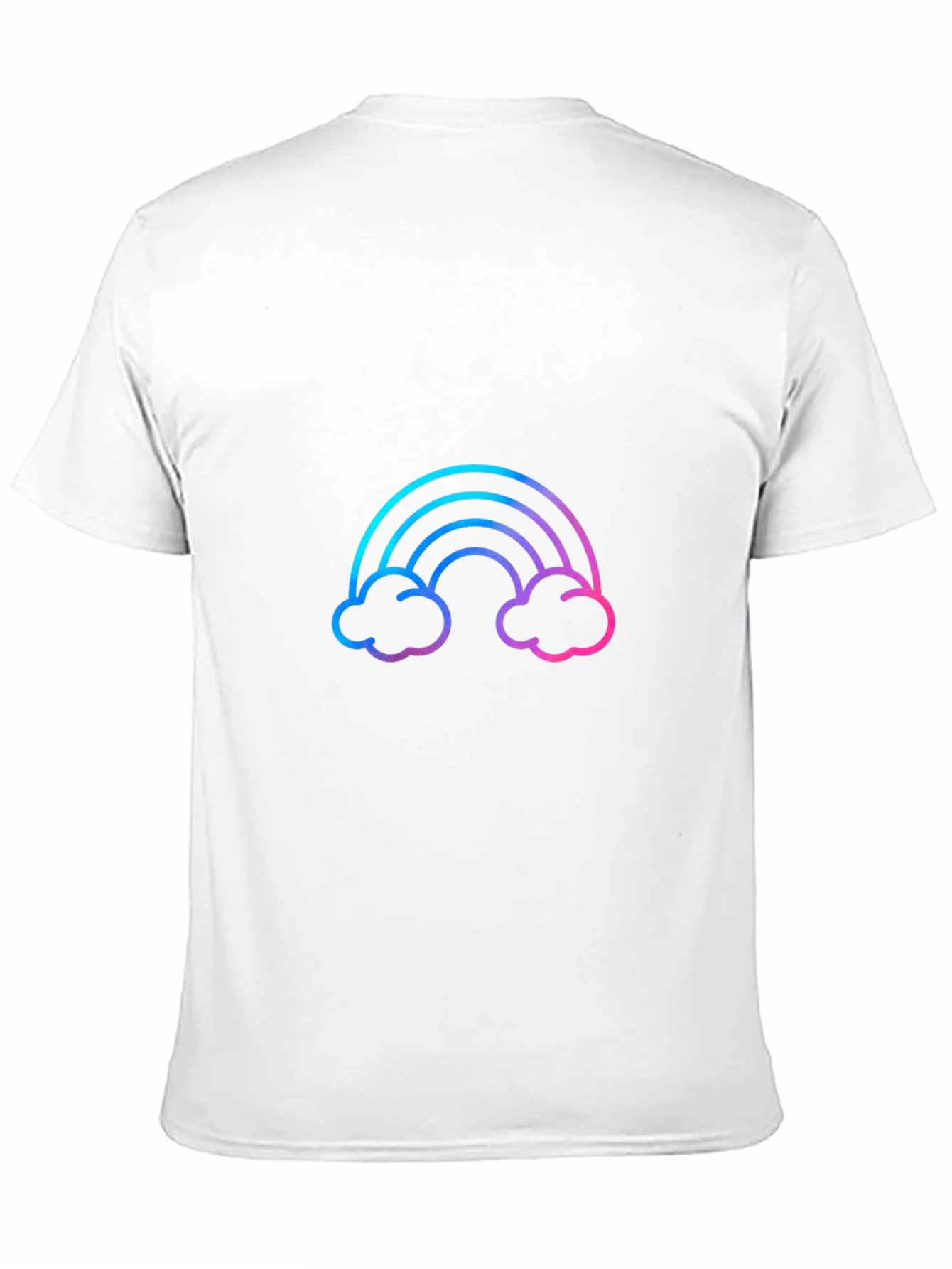 Rainbow Graphic Tee - Stylish Mens Black T-Shirt