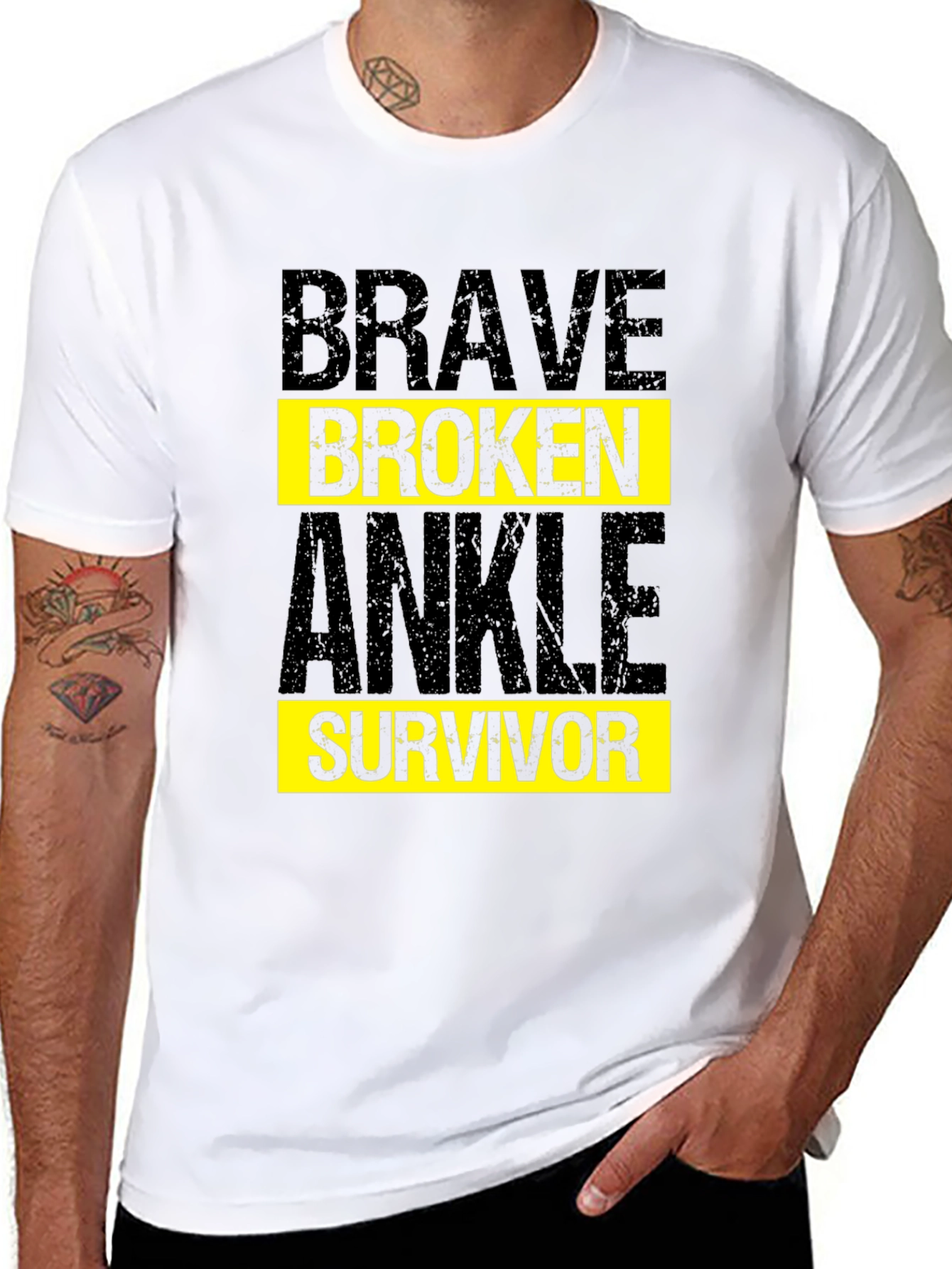 Brave Broken Ankle Survivor T-Shirt