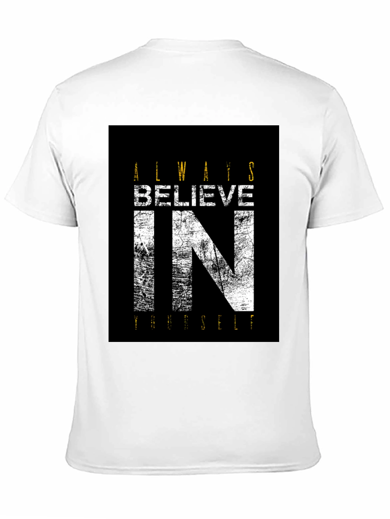 Believe In Yourself Black Graphic Tee