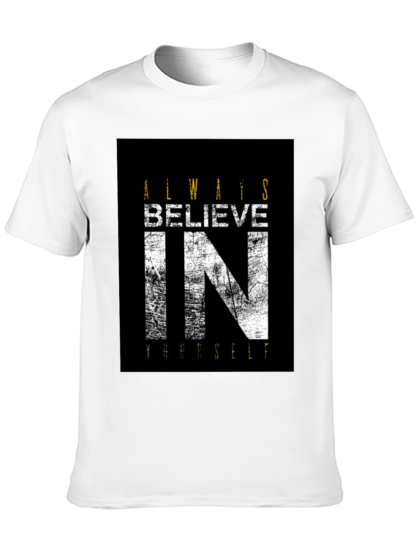 Believe In Yourself Black Graphic Tee