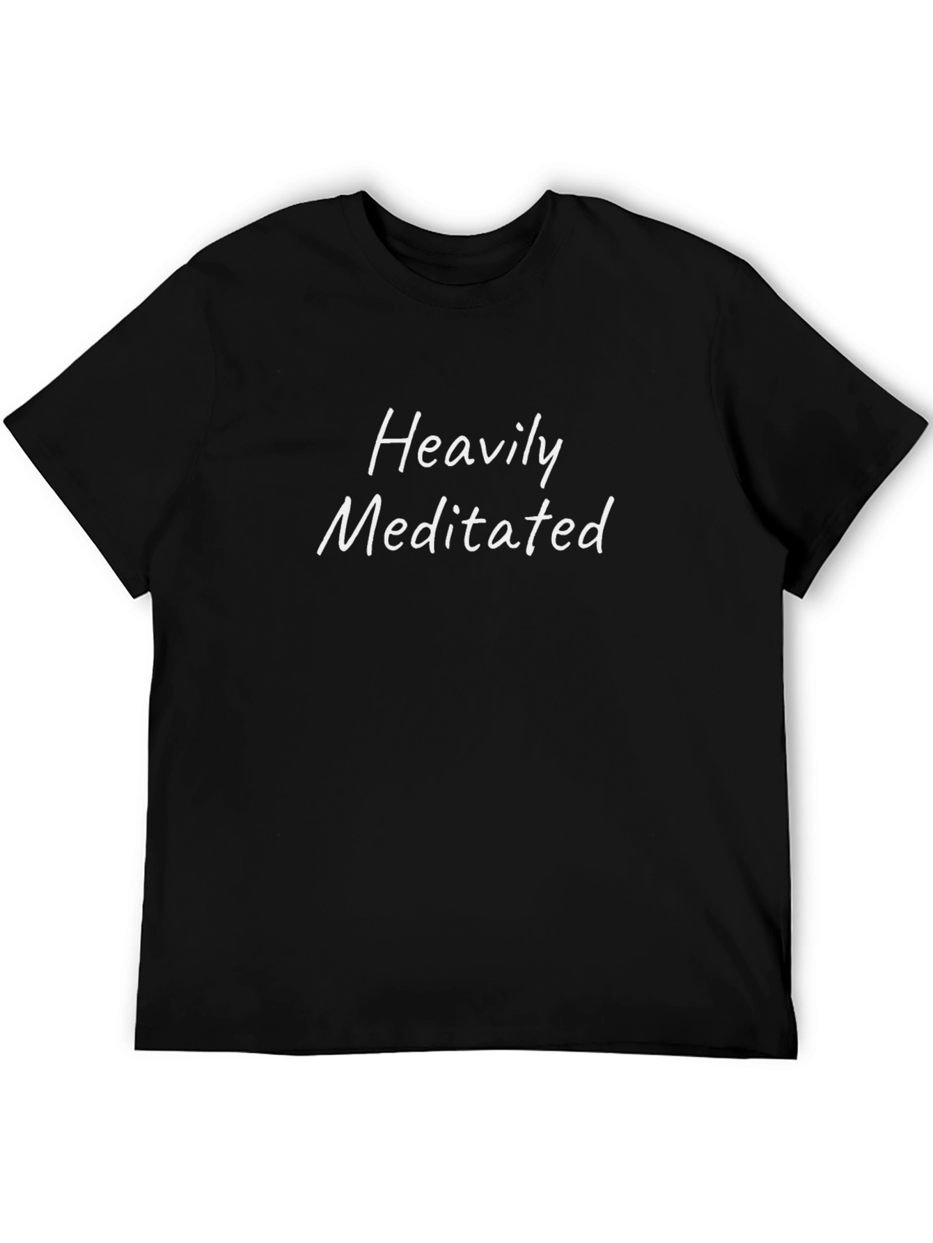 Heavily Meditated Black Tee - Zen Style
