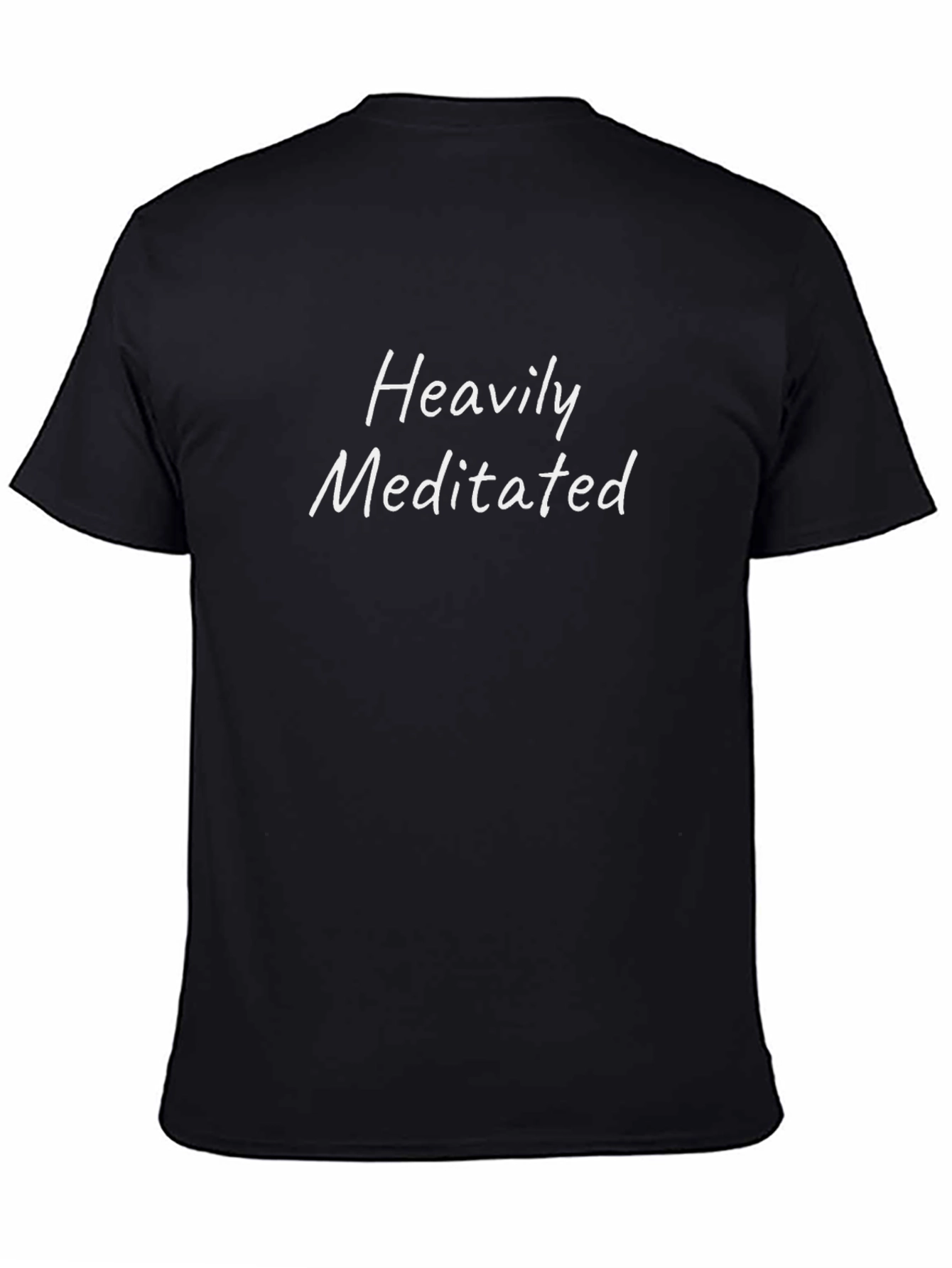 Heavily Meditated Black Tee - Zen Style