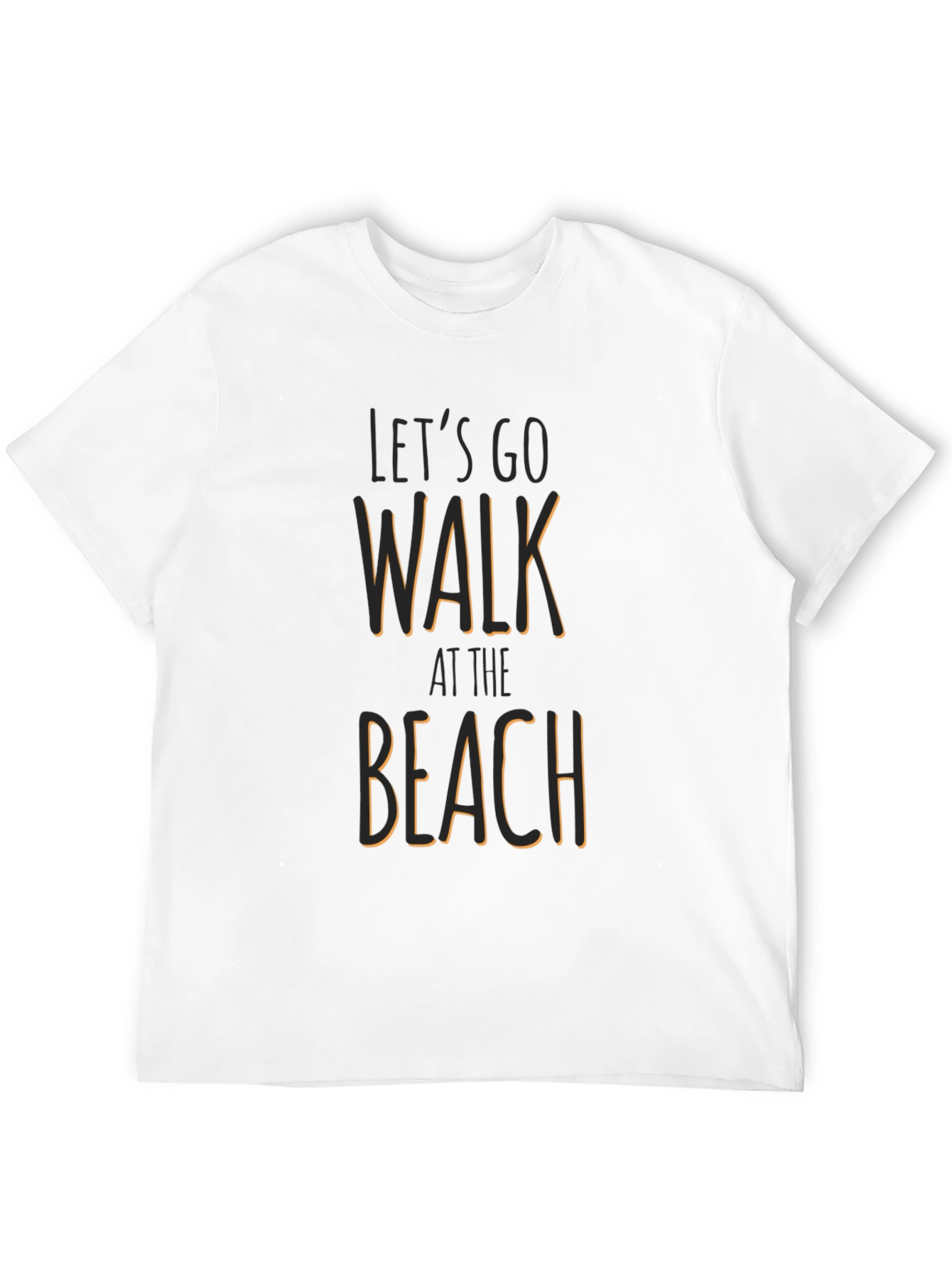 Lets Go Walk at the Beach Graphic T-Shirt
