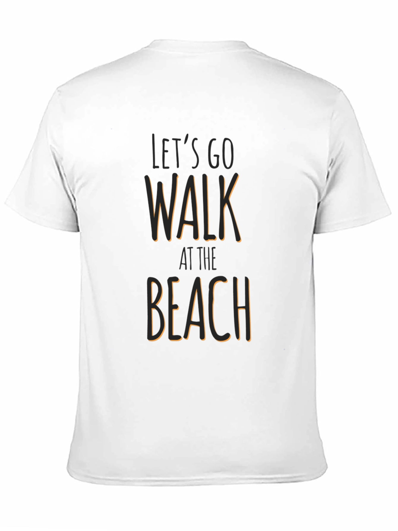 Lets Go Walk at the Beach Graphic T-Shirt