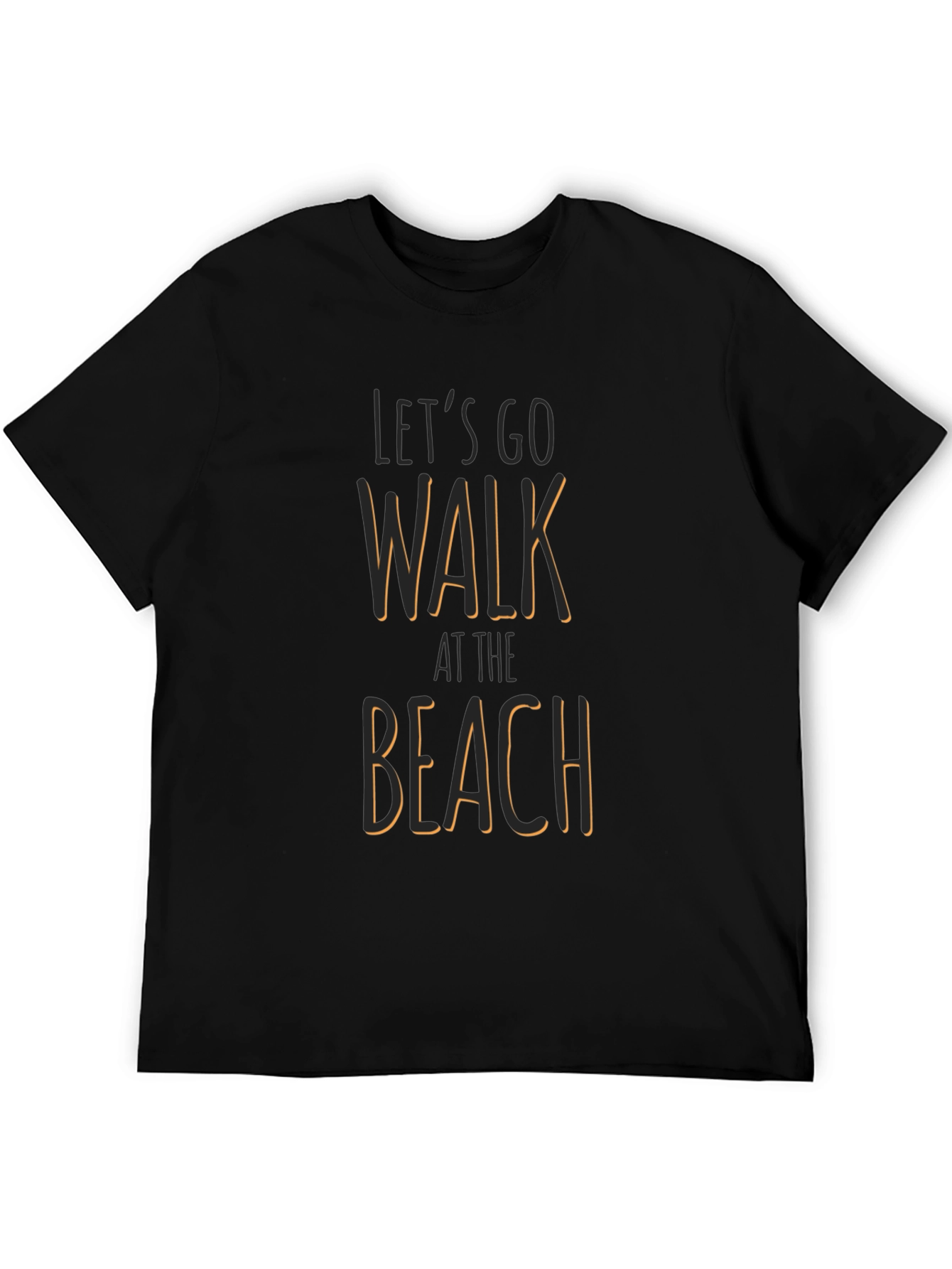 Lets Go Walk at the Beach Graphic T-Shirt