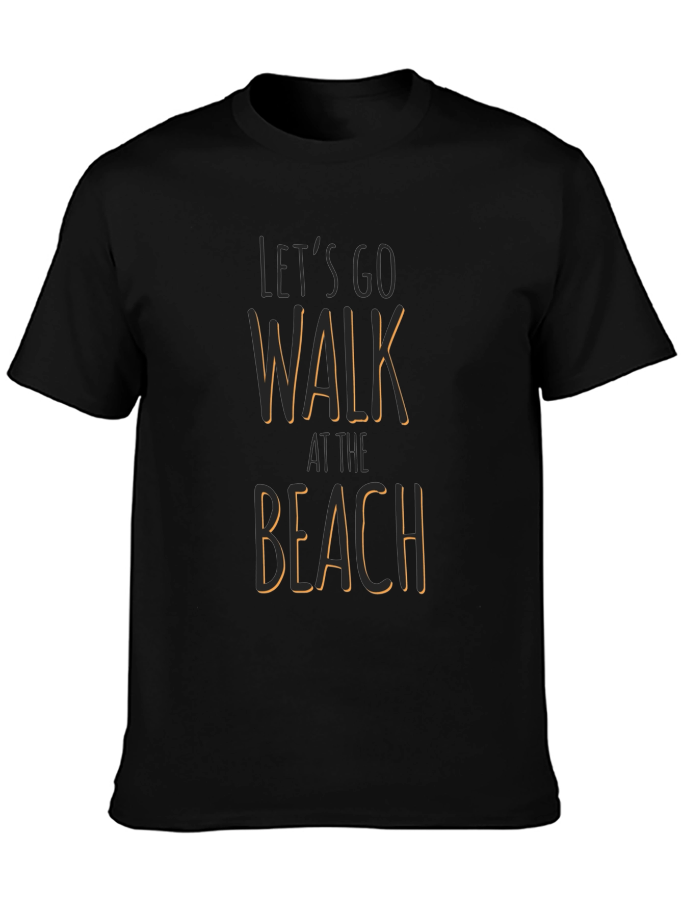 Lets Go Walk at the Beach Graphic T-Shirt