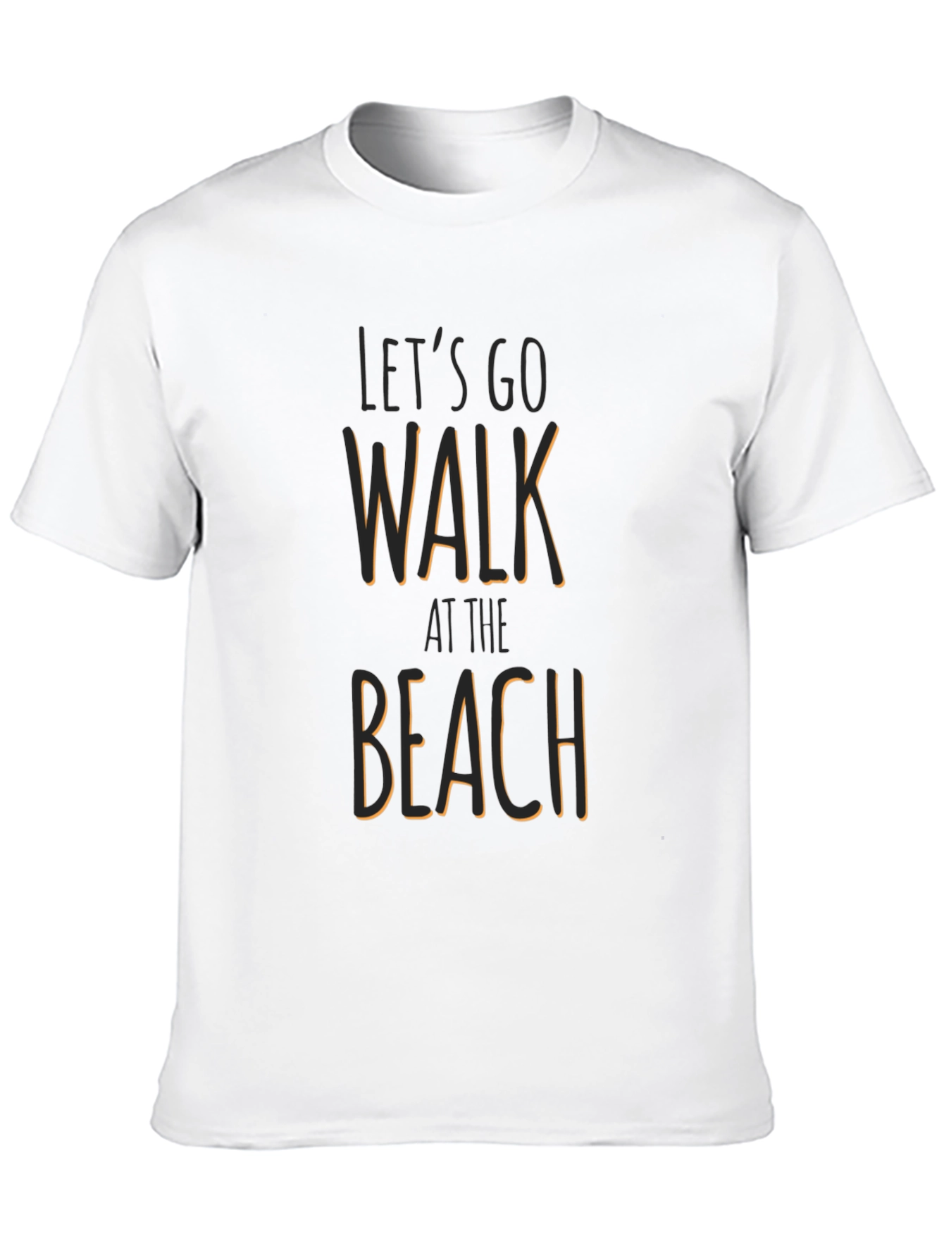 Lets Go Walk at the Beach Graphic T-Shirt