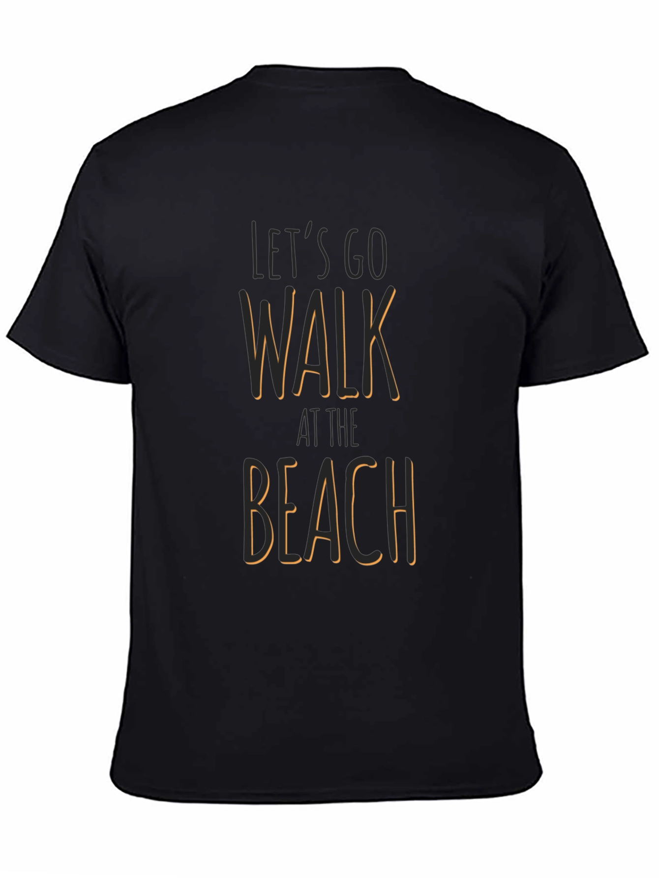 Lets Go Walk at the Beach Graphic T-Shirt