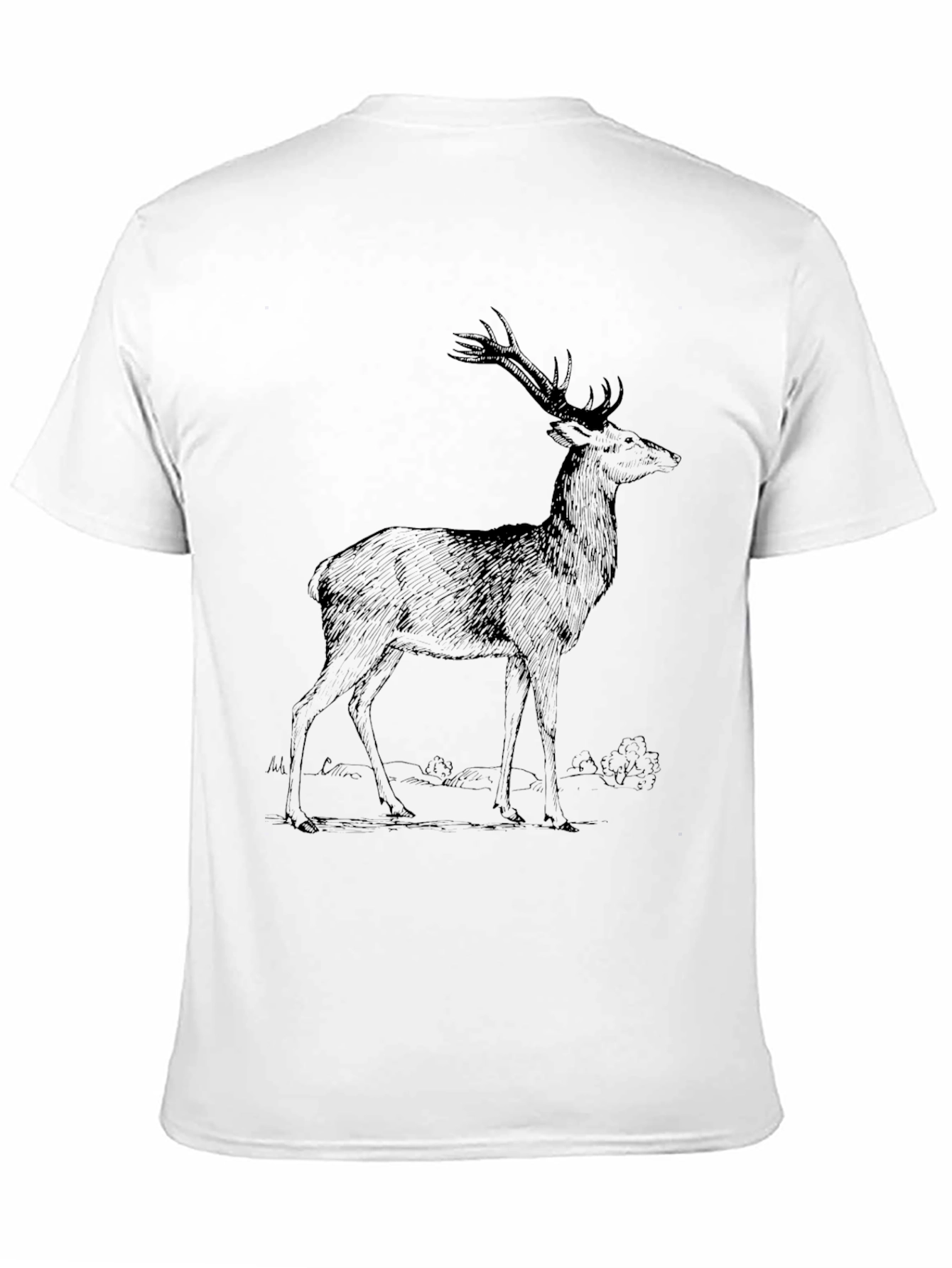 Deer Graphic Tee - Mens Black T-Shirt