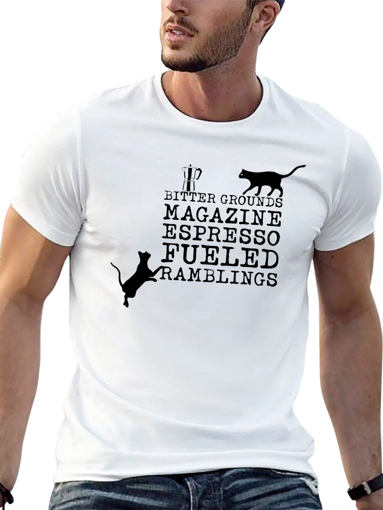 Espresso Fueled Ramblings T-Shirt - Cat Lover Tee
