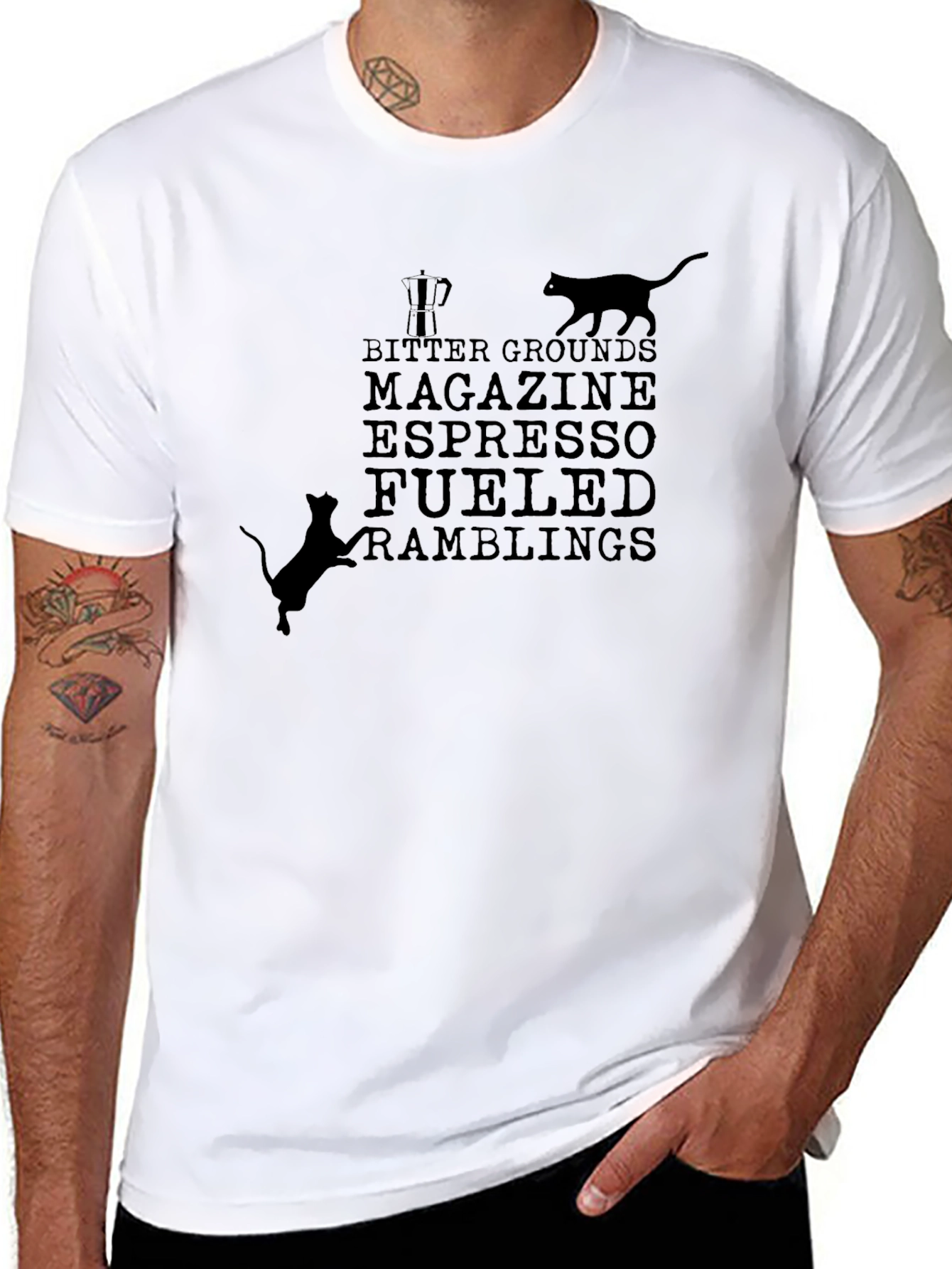 Espresso Fueled Ramblings T-Shirt - Cat Lover Tee
