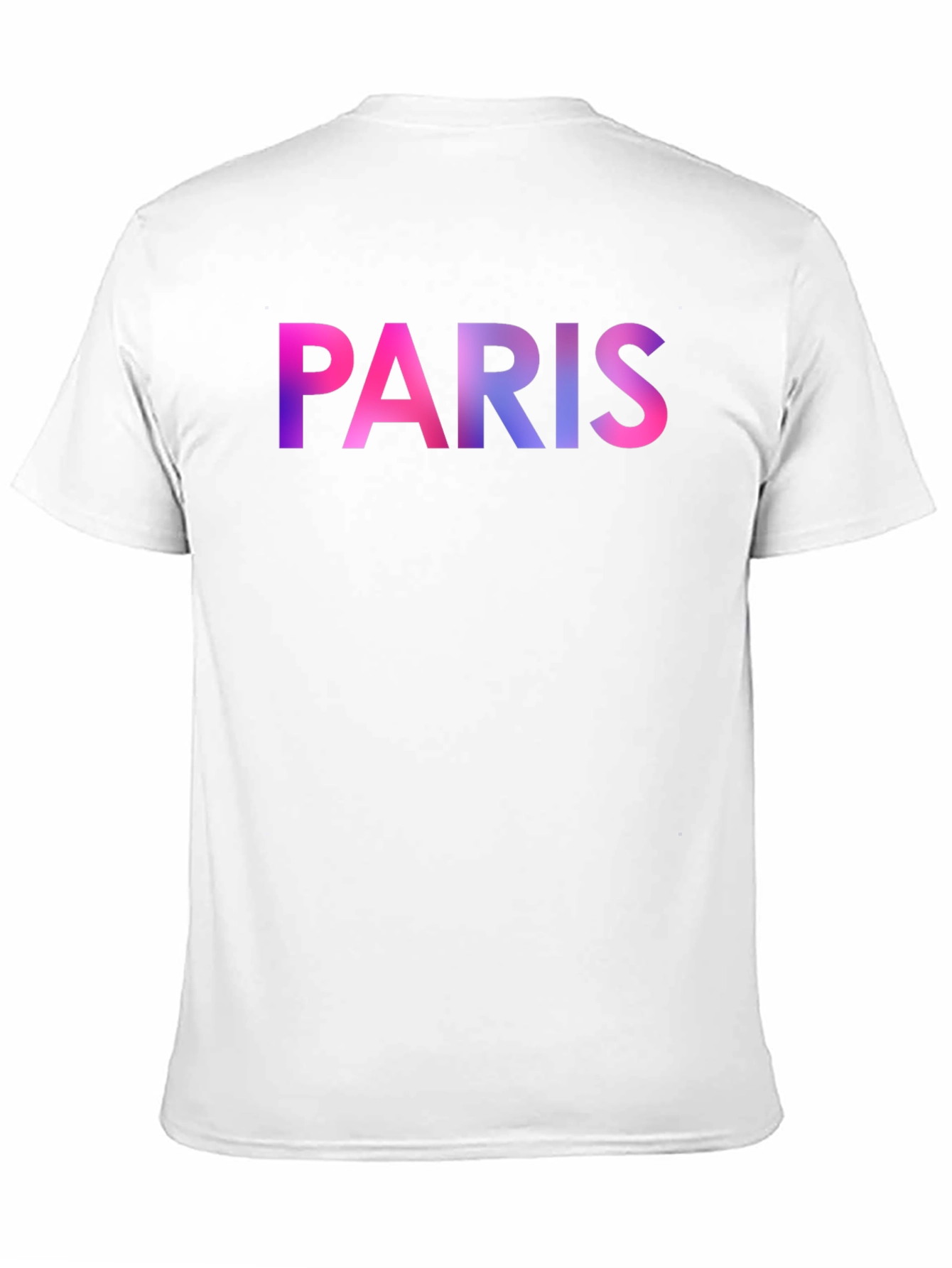 Paris Gradient Graphic Black T-Shirt