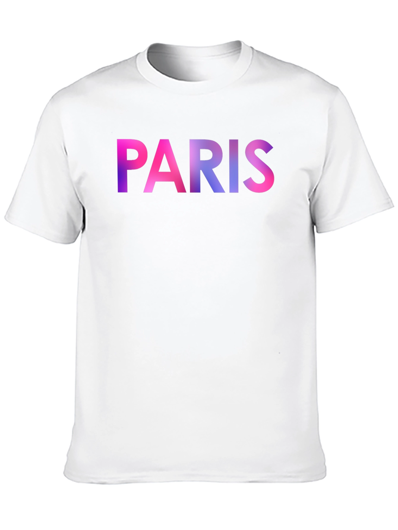 Paris Gradient Graphic Black T-Shirt