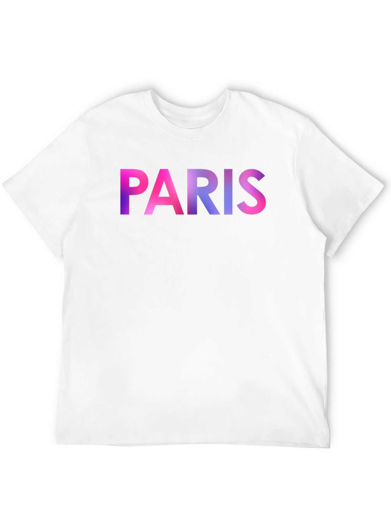 Paris Gradient Graphic Black T-Shirt
