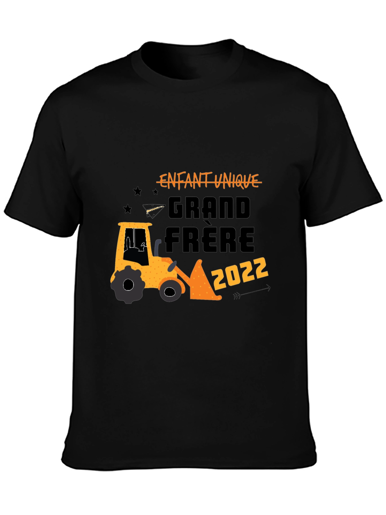 Enfant Unique Grand Frere 2022 Black T-Shirt