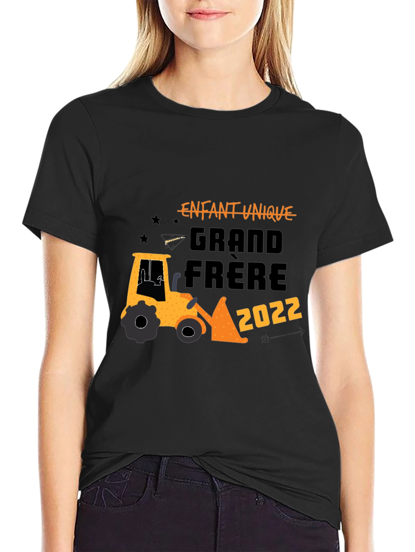 Enfant Unique Grand Frere 2022 Black T-Shirt