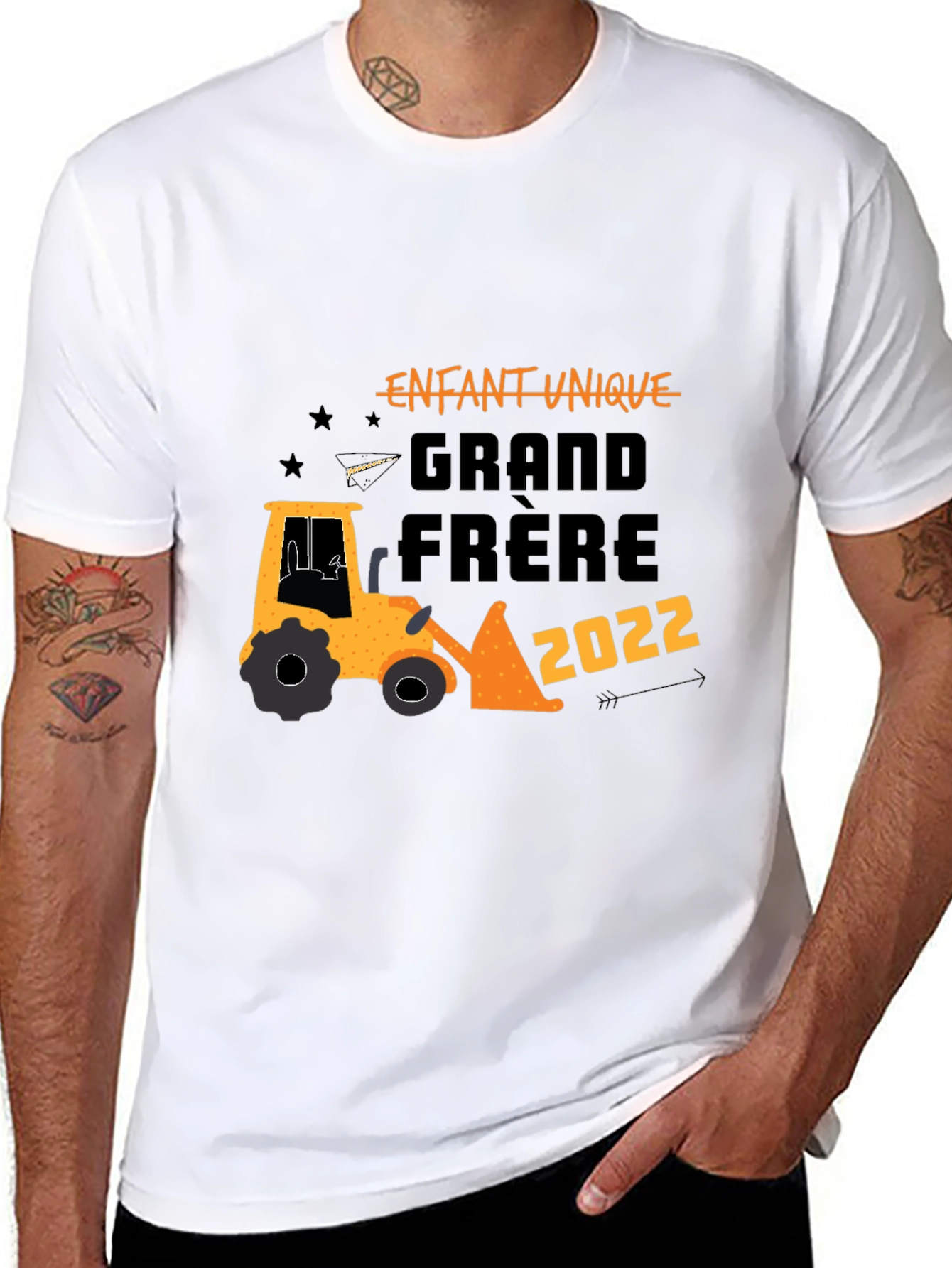 Enfant Unique Grand Frere 2022 Black T-Shirt