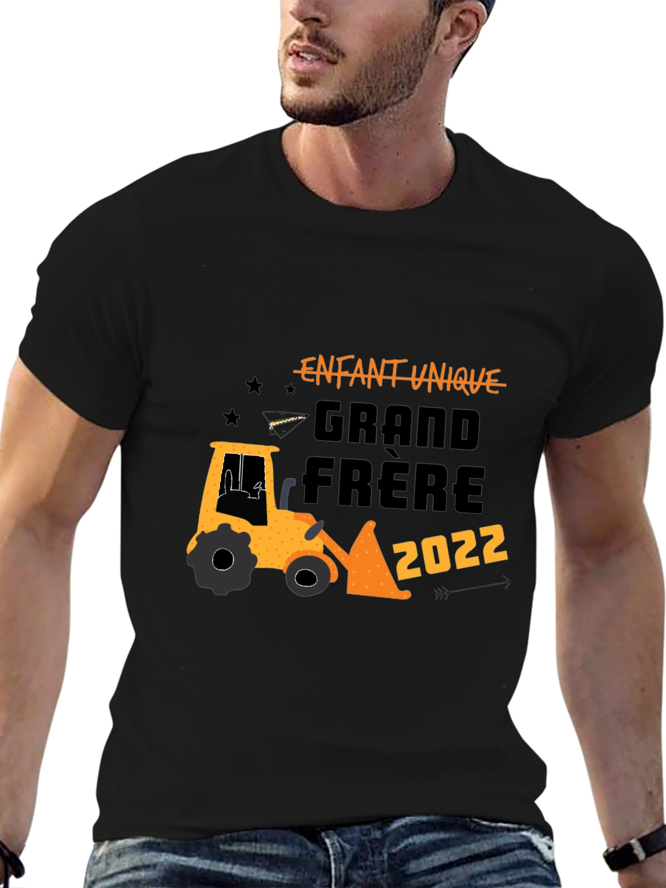 Enfant Unique Grand Frere 2022 Black T-Shirt