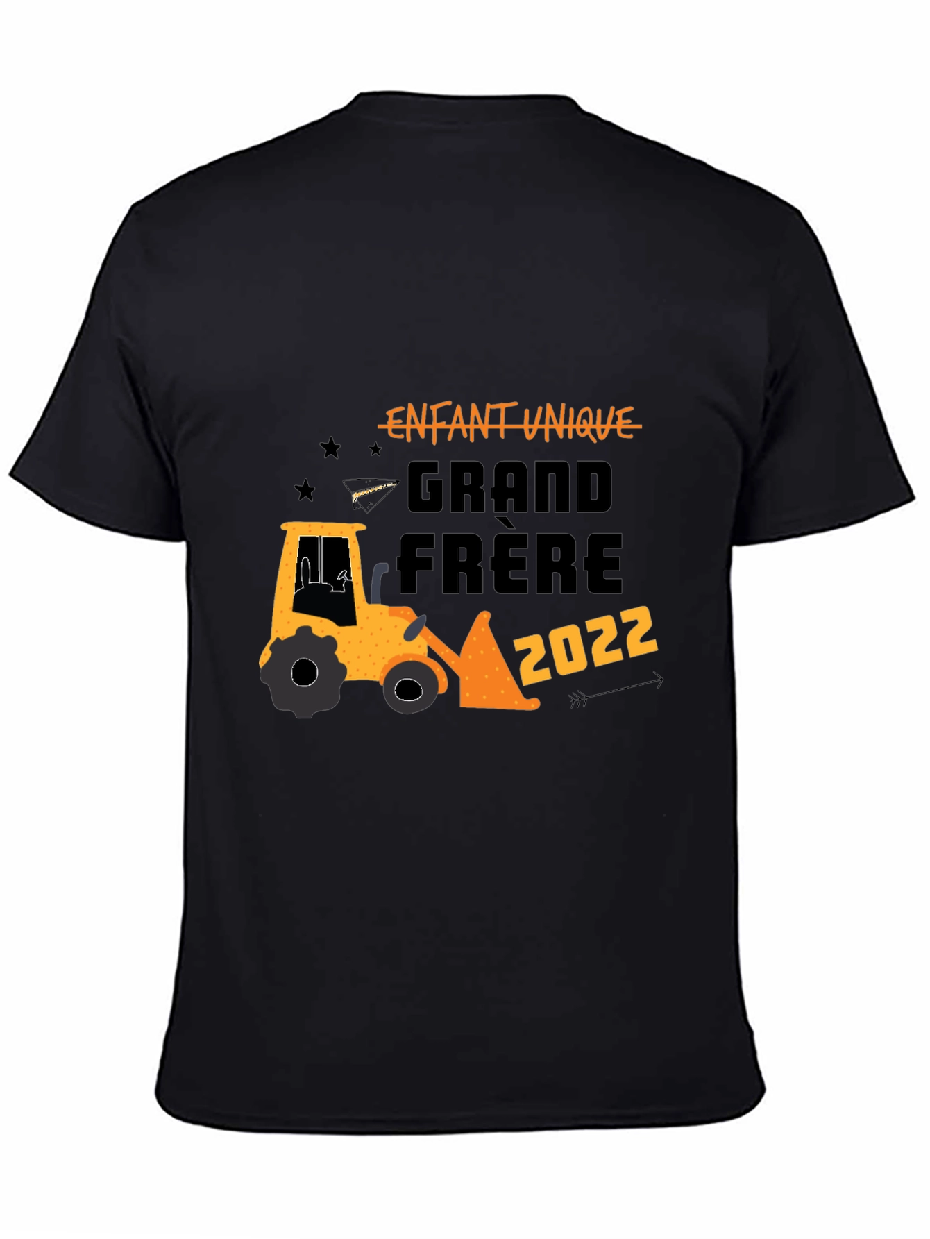 Enfant Unique Grand Frere 2022 Black T-Shirt
