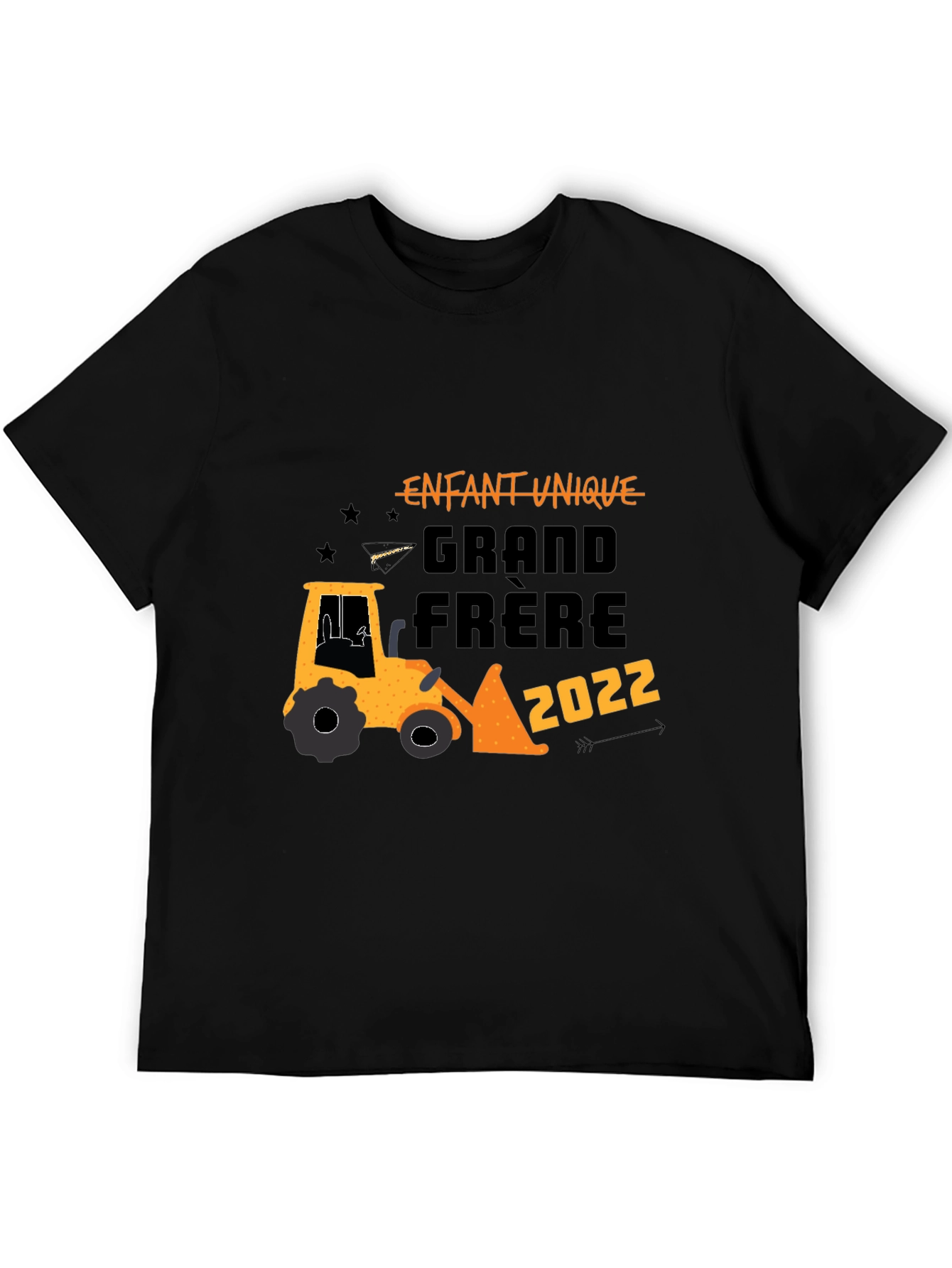 Enfant Unique Grand Frere 2022 Black T-Shirt