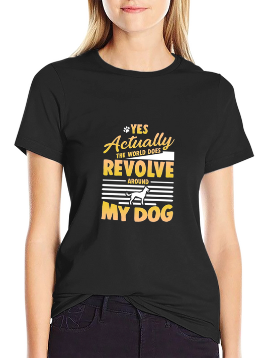 Dog Lover T-Shirt: My Dog is My World Graphic Tee