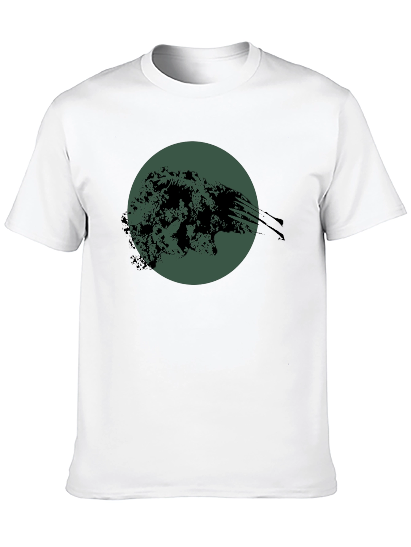Abstract Graphic Print Black T-Shirt