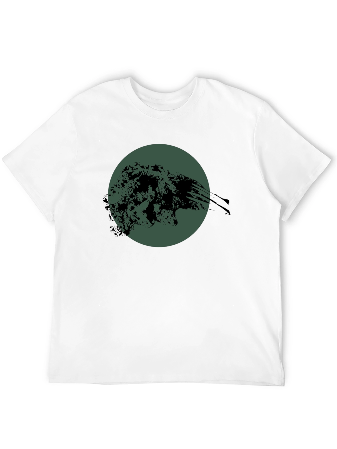 Abstract Graphic Print Black T-Shirt