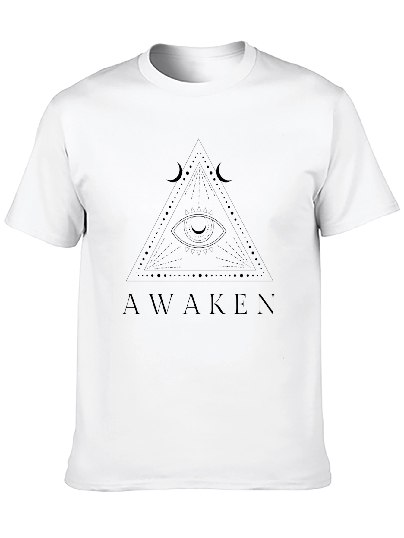 Awaken Graphic Tee - Illuminati Eye Pyramid T-Shirt