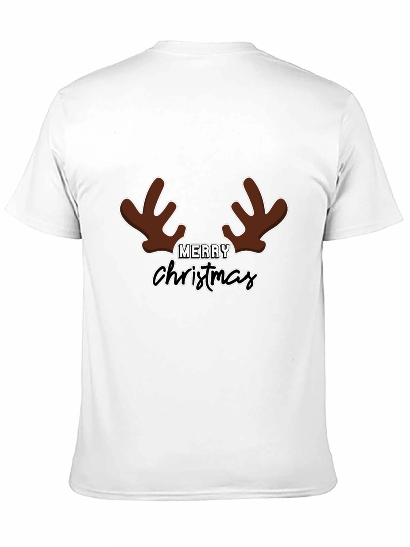 Merry Christmas Reindeer Antlers T-Shirt