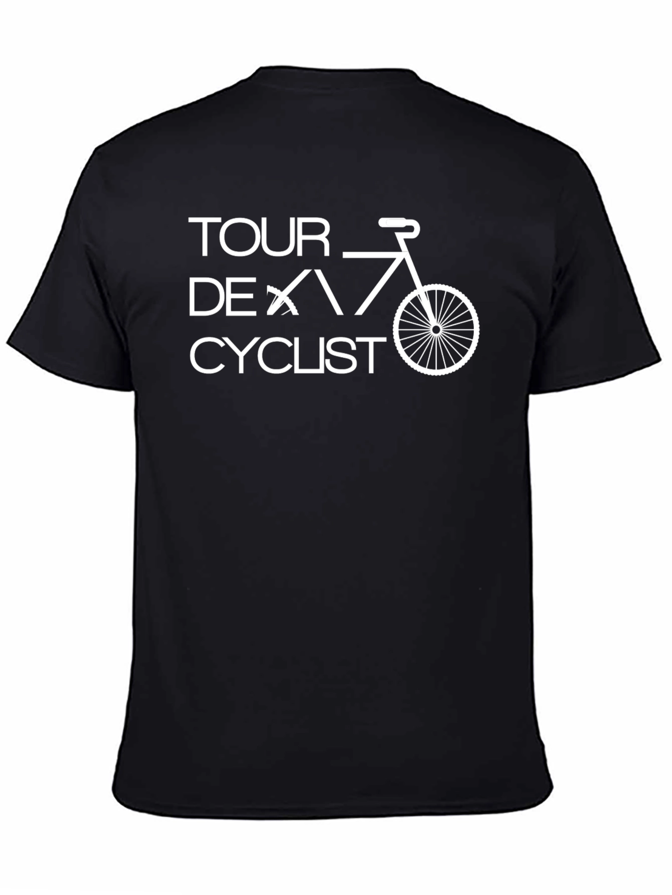 Tour de Cyclist Graphic T-Shirt - Black