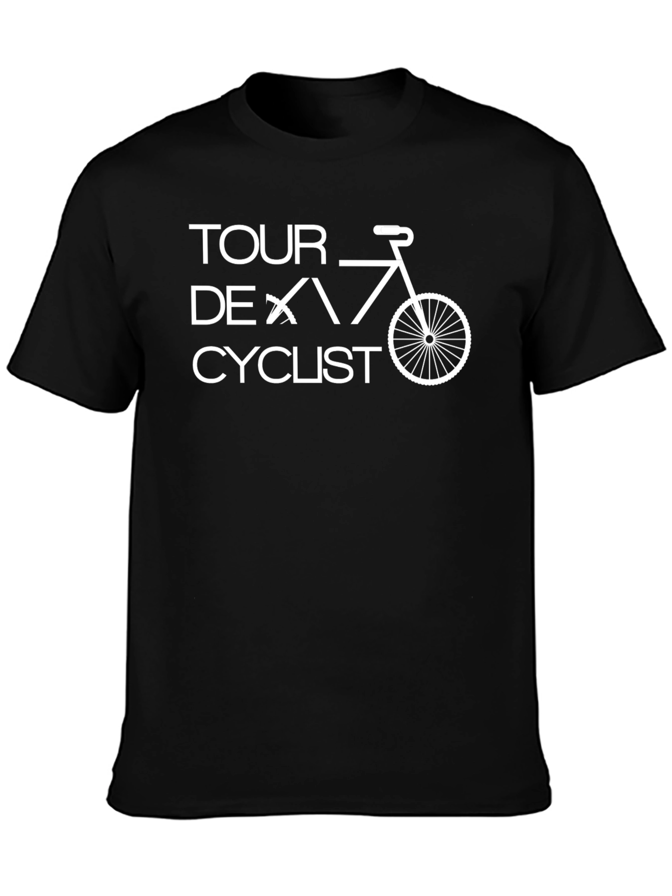 Tour de Cyclist Graphic T-Shirt - Black
