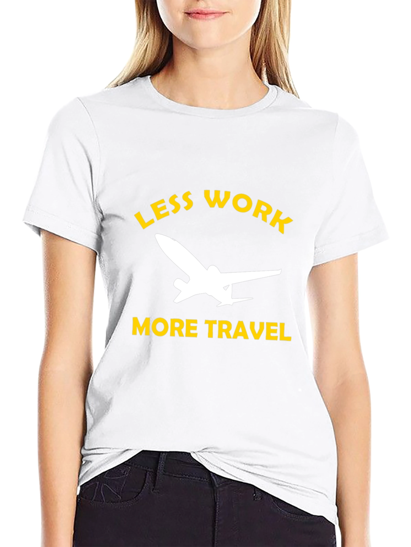 Less Work More Travel Graphic T-Shirt
