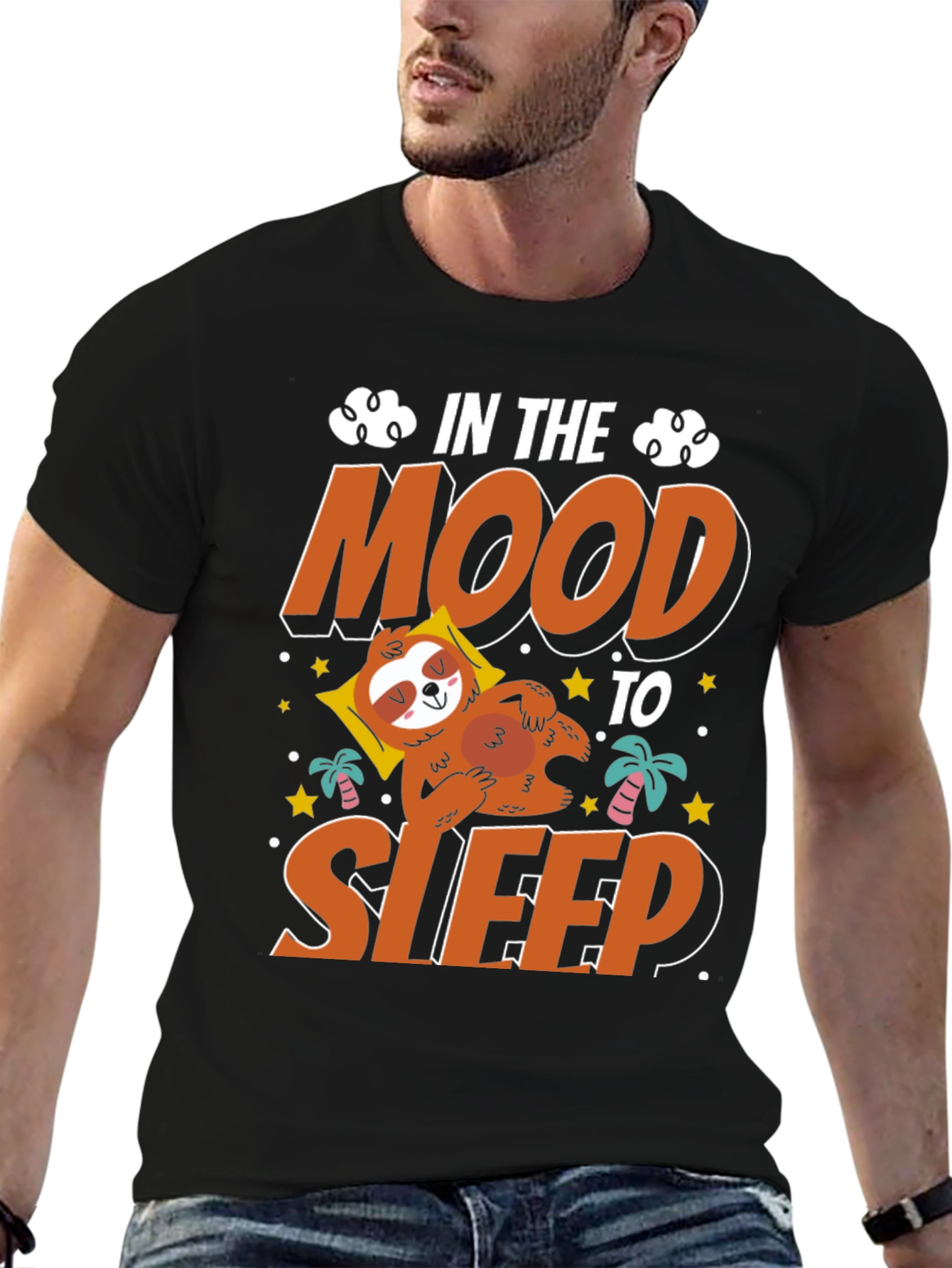 In the Mood to Sleep Sloth Graphic Tee