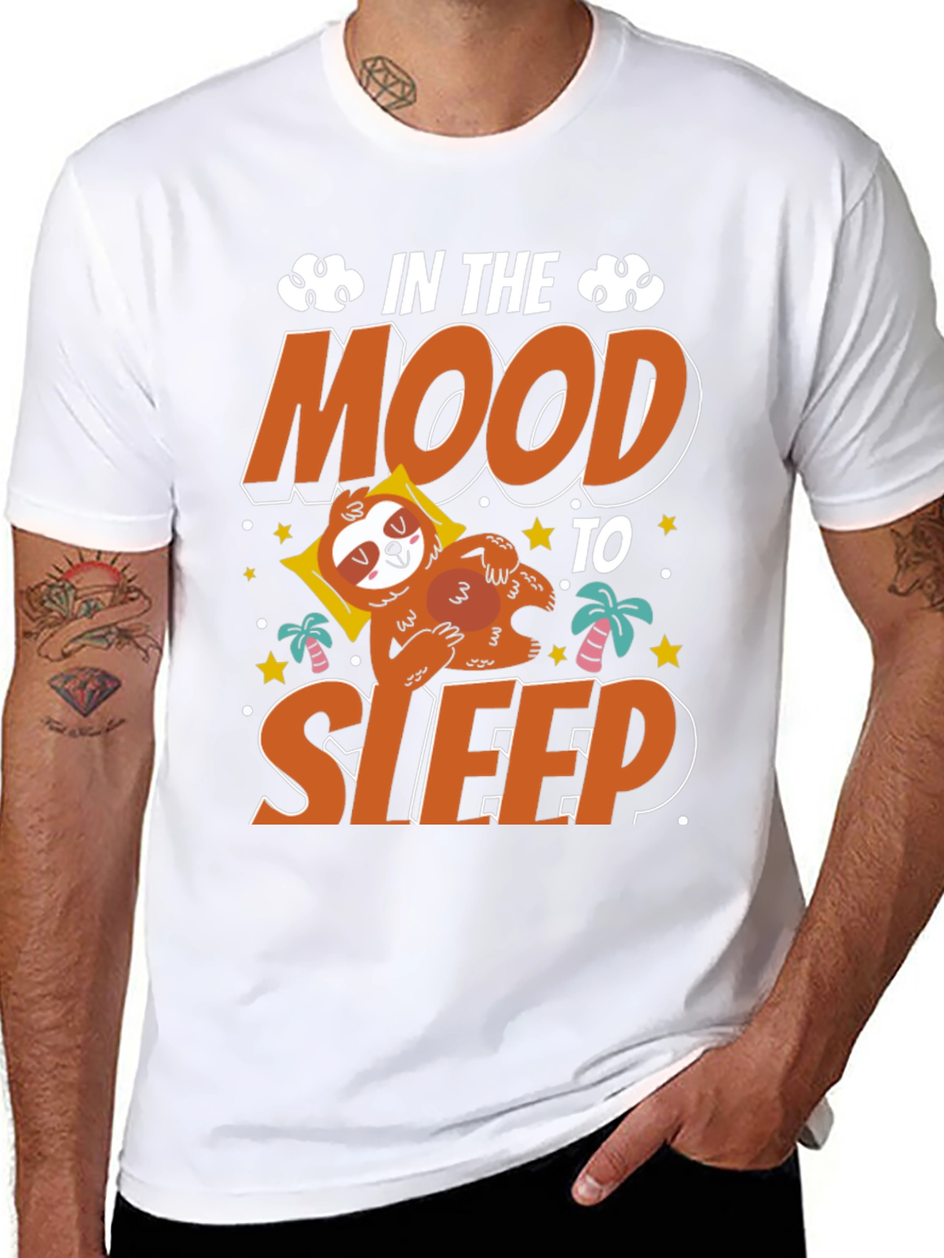 In the Mood to Sleep Sloth Graphic Tee