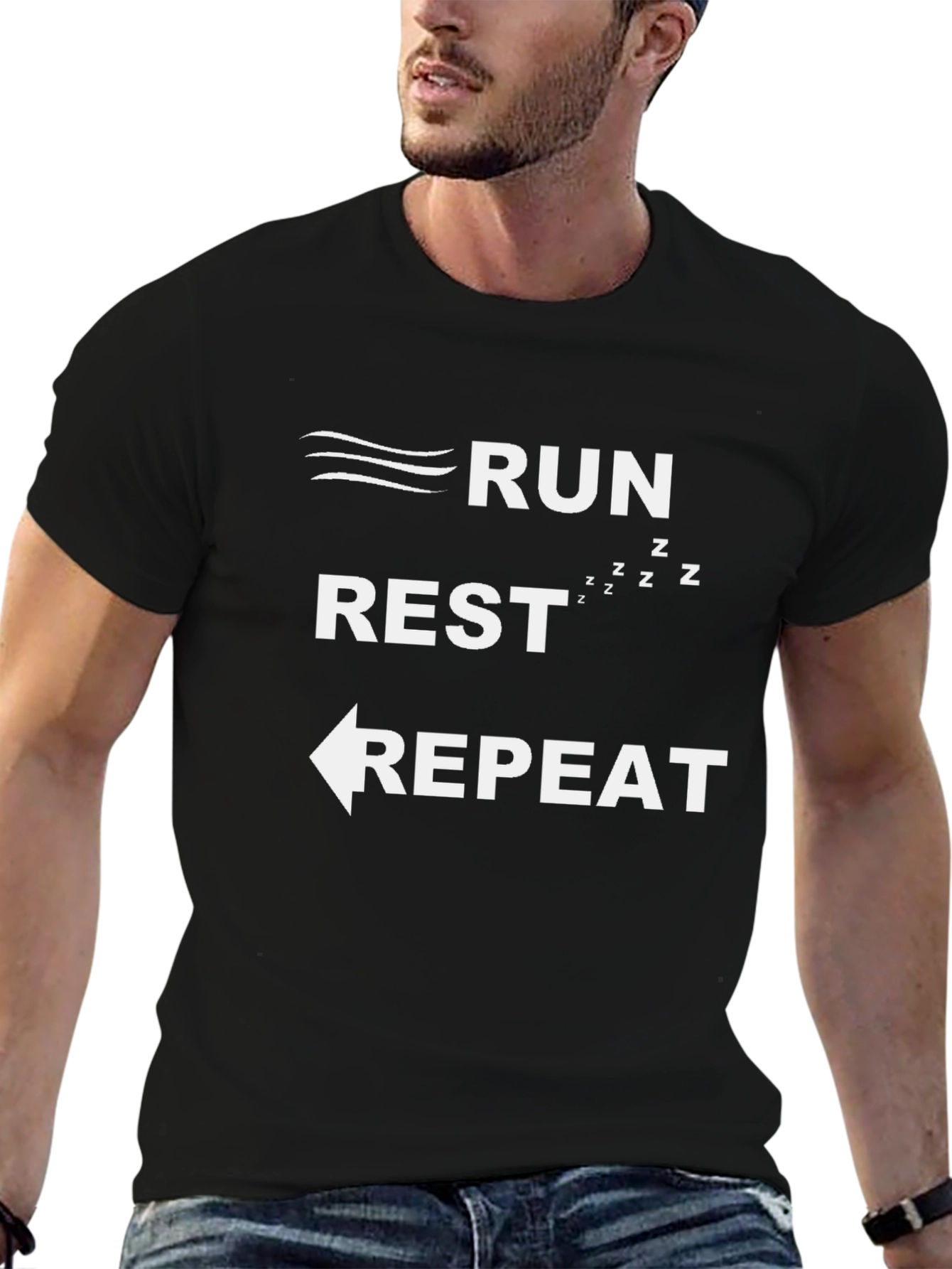 Run Rest Repeat Graphic Tee